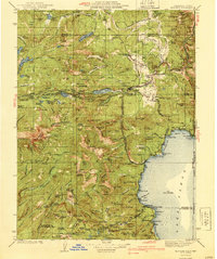 preview thumbnail of historical topo map of Truckee, CA in 1940