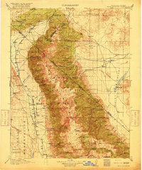 preview thumbnail of historical topo map of Mono County, CA in 1917