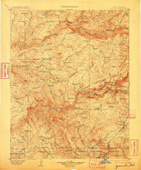 preview thumbnail of historical topo map of Mariposa County, CA in 1903