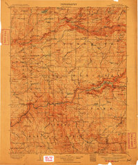 preview thumbnail of historical topo map of Mariposa County, CA in 1909
