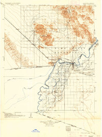 1905 Map of Imperial County, CA, 1936 Print