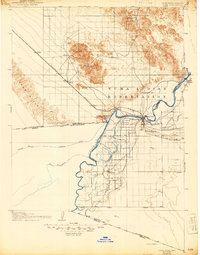 1905 Map of Yuma, AZ, 1944 Print