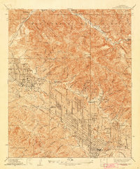 Download a high-resolution, GPS-compatible USGS topo map for La Crescenta, CA (1942 edition)