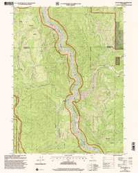 Download a high-resolution, GPS-compatible USGS topo map for Ah Pah Ridge, CA (2001 edition)