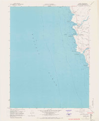 1960 Map of Albion, CA, 1967 Print