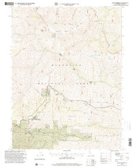 Download a high-resolution, GPS-compatible USGS topo map for Alder Springs, CA (2001 edition)