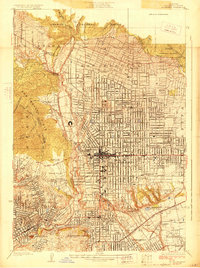 Download a high-resolution, GPS-compatible USGS topo map for Altadena, CA (1928 edition)