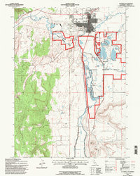 preview thumbnail of historical topo map of Alturas, CA in 1993