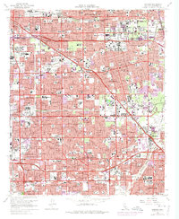 preview thumbnail of historical topo map of Anaheim, CA in 1965