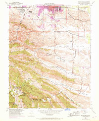 preview thumbnail of historical topo map of Contra Costa County, CA in 1953