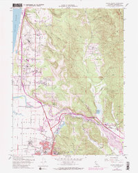Download a high-resolution, GPS-compatible USGS topo map for Arcata North, CA (1988 edition)