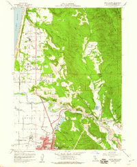 Download a high-resolution, GPS-compatible USGS topo map for Arcata North, CA (1960 edition)