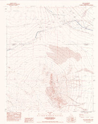 Download a high-resolution, GPS-compatible USGS topo map for Arica Mountains, CA (1983 edition)