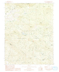 Download a high-resolution, GPS-compatible USGS topo map for Ascension Mountain, CA (1990 edition)