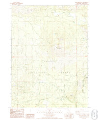 Download a high-resolution, GPS-compatible USGS topo map for Ash Creek Butte, CA (1986 edition)