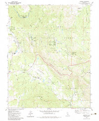 Download a high-resolution, GPS-compatible USGS topo map for Auberry, CA (1983 edition)