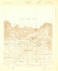 Download a high-resolution, GPS-compatible USGS topo map for Azusa, CA (1925 edition)