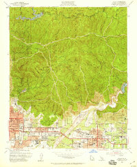 Download a high-resolution, GPS-compatible USGS topo map for Azusa, CA (1959 edition)