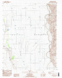 Download a high-resolution, GPS-compatible USGS topo map for Badwater, CA (1987 edition)