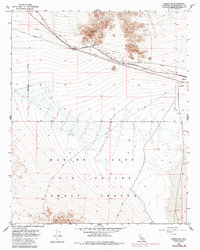 Download a high-resolution, GPS-compatible USGS topo map for Bagdad SW, CA (1985 edition)
