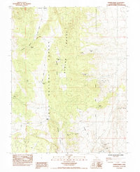 preview thumbnail of historical topo map of Mono County, CA in 1984