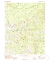 Download a high-resolution, GPS-compatible USGS topo map for Barkley Mountain, CA (1991 edition)