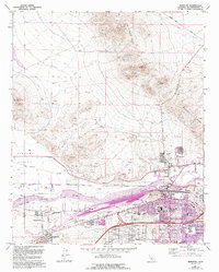 Download a high-resolution, GPS-compatible USGS topo map for Barstow, CA (1993 edition)