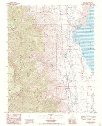 Download a high-resolution, GPS-compatible USGS topo map for Bartlett, CA (1991 edition)