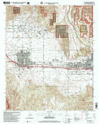 Download a high-resolution, GPS-compatible USGS topo map for Beaumont, CA (1999 edition)