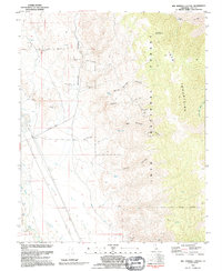 preview thumbnail of historical topo map of Inyo County, CA in 1992