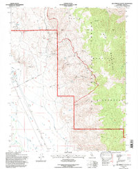 preview thumbnail of historical topo map of Inyo County, CA in 1994