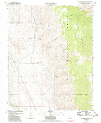 Download a high-resolution, GPS-compatible USGS topo map for Bee Springs Canyon, CA (1983 edition)