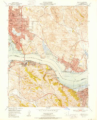 Download a high-resolution, GPS-compatible USGS topo map for Benicia, CA (1952 edition)