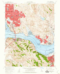 Download a high-resolution, GPS-compatible USGS topo map for Benicia, CA (1960 edition)