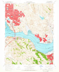 Download a high-resolution, GPS-compatible USGS topo map for Benicia, CA (1965 edition)