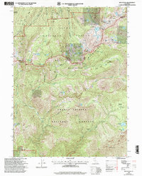Download a high-resolution, GPS-compatible USGS topo map for Billys Peak, CA (2003 edition)