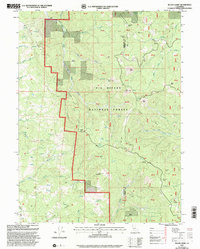 preview thumbnail of historical topo map of Humboldt County, CA in 1997