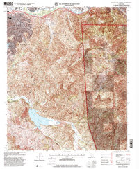 preview thumbnail of historical topo map of Orange County, CA in 1997