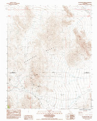Download a high-resolution, GPS-compatible USGS topo map for Blackwater Mine, CA (1985 edition)