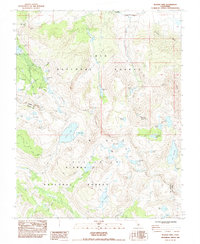 preview thumbnail of historical topo map of Mono County, CA in 1983