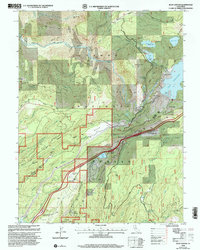 Download a high-resolution, GPS-compatible USGS topo map for Blue Canyon, CA (2003 edition)