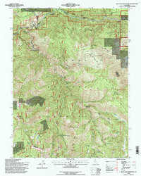 Download a high-resolution, GPS-compatible USGS topo map for Blue Nose Mountain, CA (1998 edition)