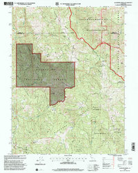preview thumbnail of historical topo map of Mendocino County, CA in 1995