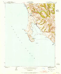 Download a high-resolution, GPS-compatible USGS topo map for Bodega Head, CA (1956 edition)
