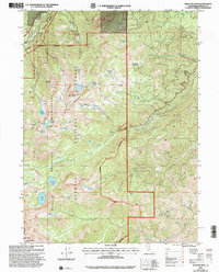 Download a high-resolution, GPS-compatible USGS topo map for Boulder Peak, CA (2004 edition)