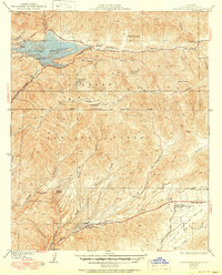 Download a high-resolution, GPS-compatible USGS topo map for Bouquet Reservoir, CA (1951 edition)