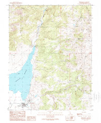 Download a high-resolution, GPS-compatible USGS topo map for Bridgeport, CA (1989 edition)