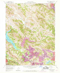 preview thumbnail of historical topo map of Contra Costa County, CA in 1959