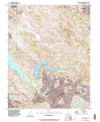 preview thumbnail of historical topo map of Contra Costa County, CA in 1993