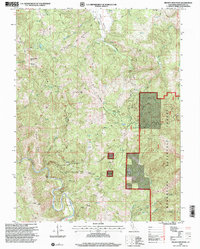 Download a high-resolution, GPS-compatible USGS topo map for Brushy Mountain, CA (2001 edition)